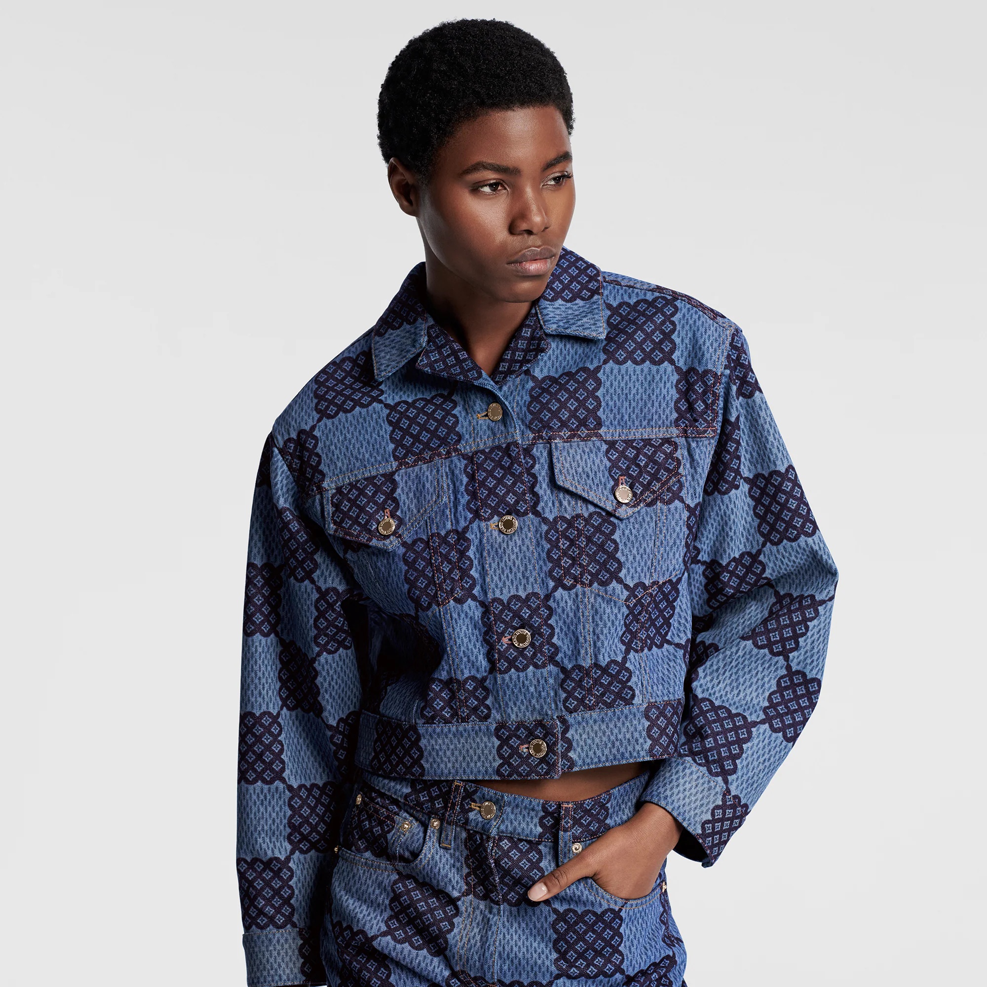 Damier Denim Jacket - 5