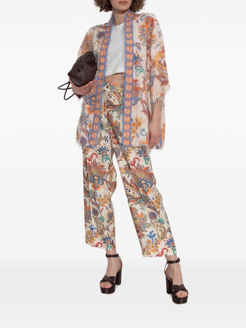 paisley-print trousers - 2