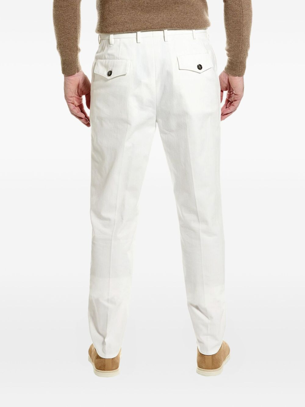 pleated cotton trousers - 2
