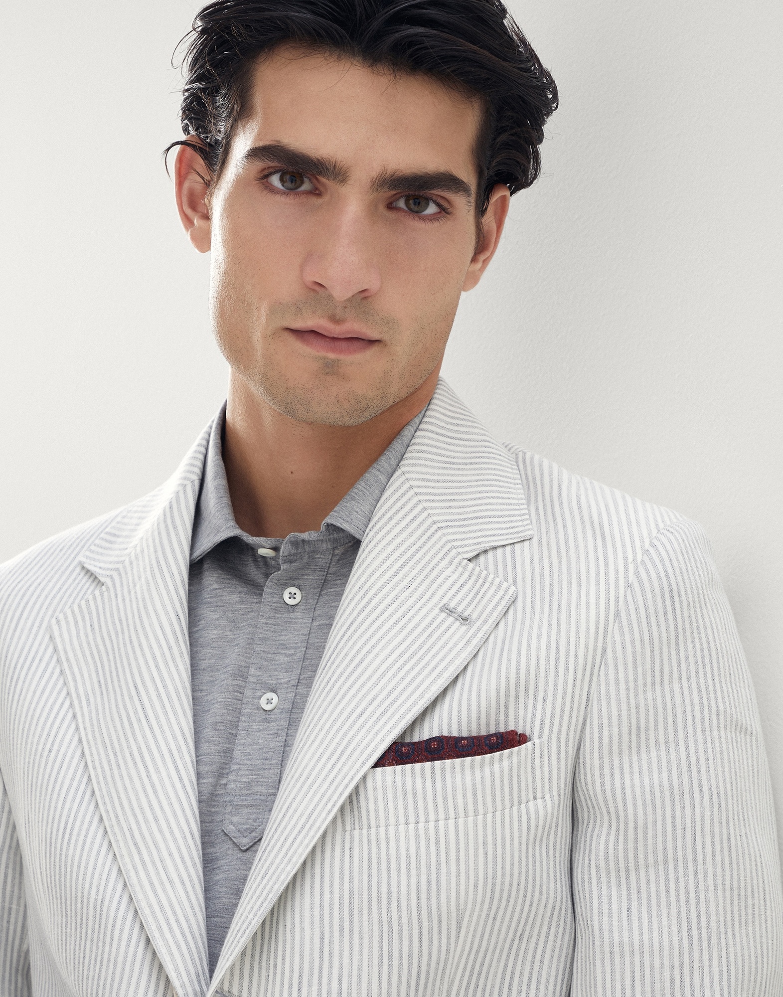 Double face wool flannel pocket square - 3