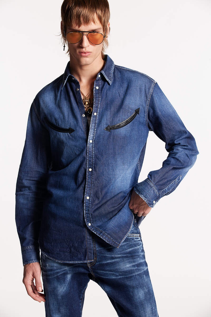 DARK WASH RELAX DAN SHIRT - 1