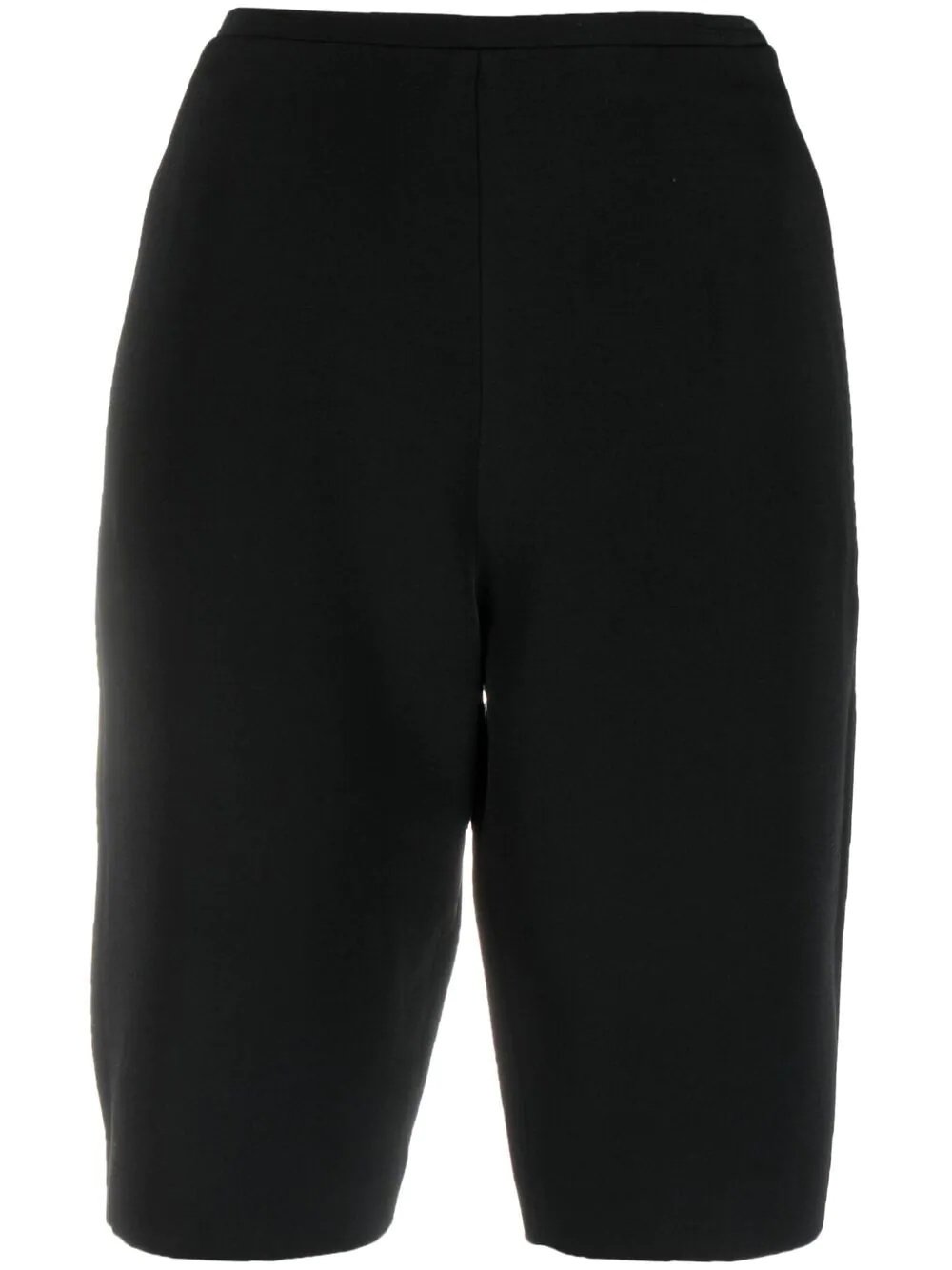 slim-fit wool-silk shorts - 1