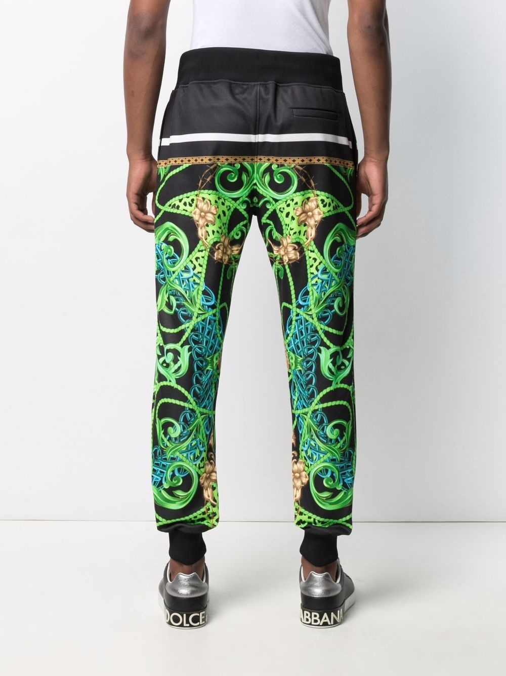 new-baroque print track pants - 4