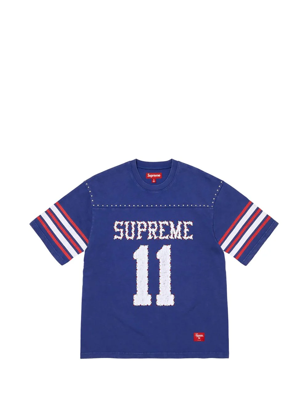 studded football T-shirt - 1