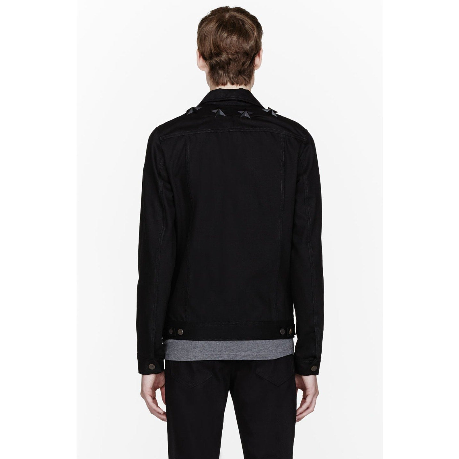 Givenchy Star-Studded Denim Jacket - Black - 5