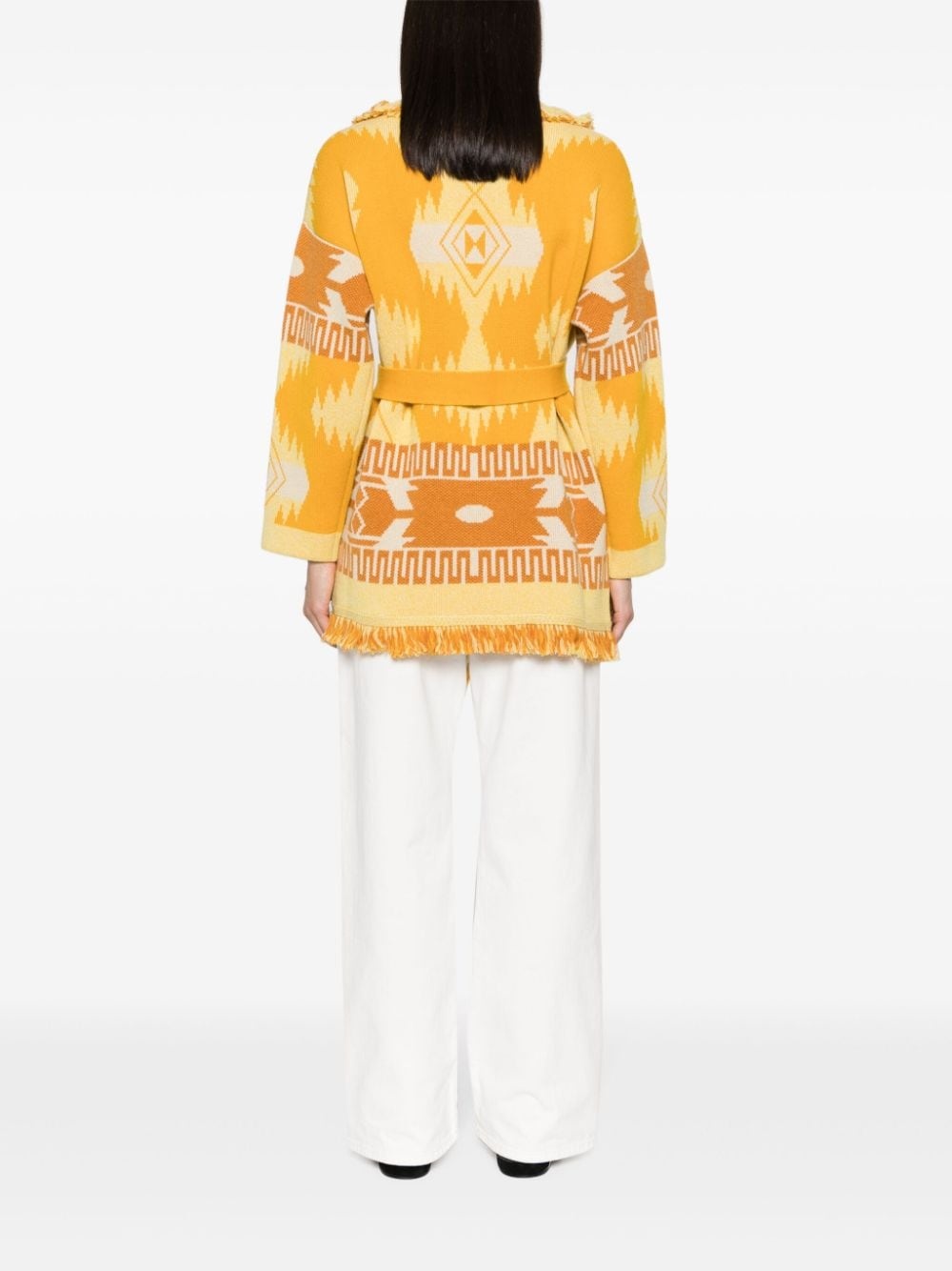 Icon jacquard cashmere cardigan - 4