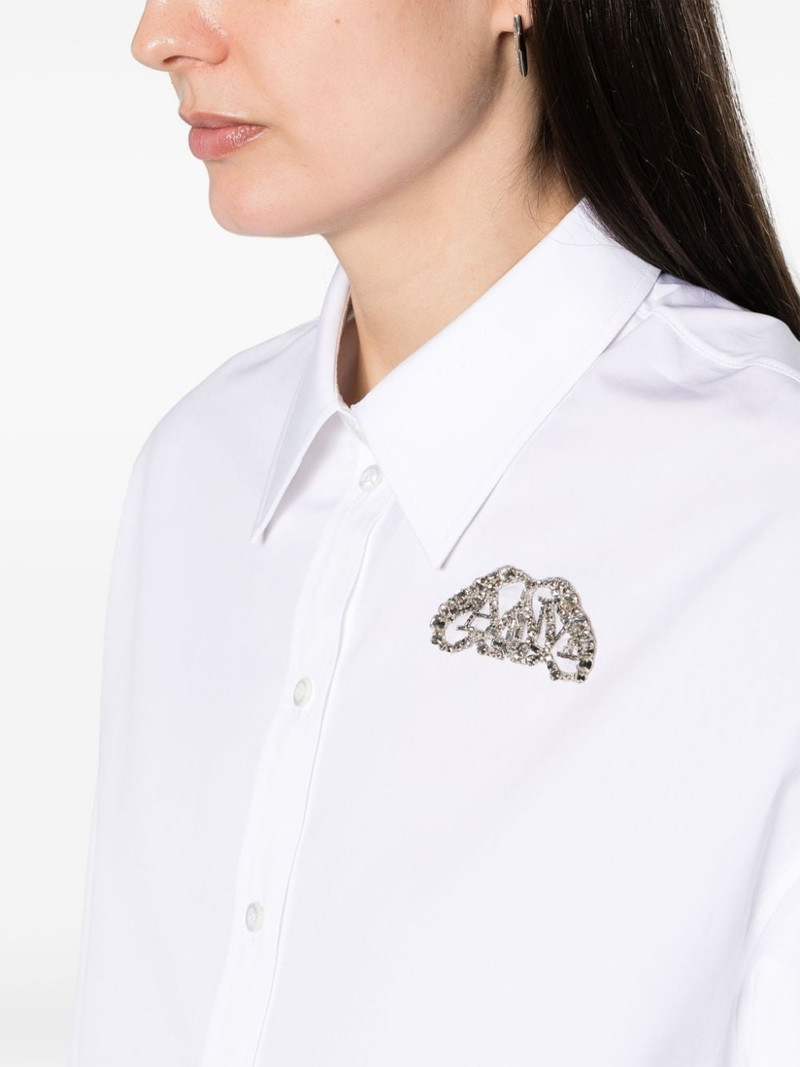 crystal-embellished cotton shirt 5