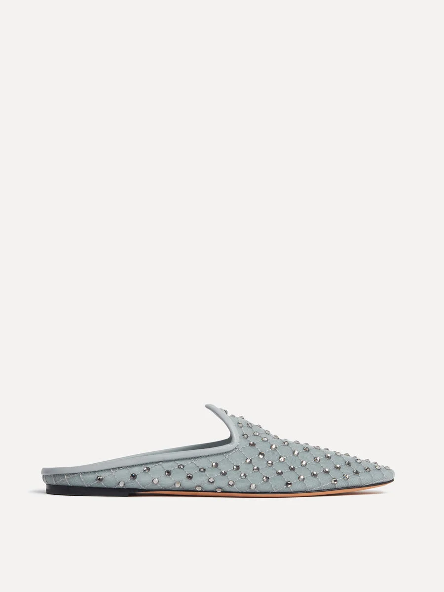 Venetian Mule / Grigio Mesh Crystals - 1
