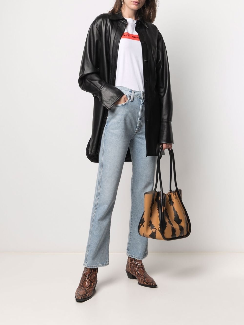 Pinch Waist straight jeans - 2