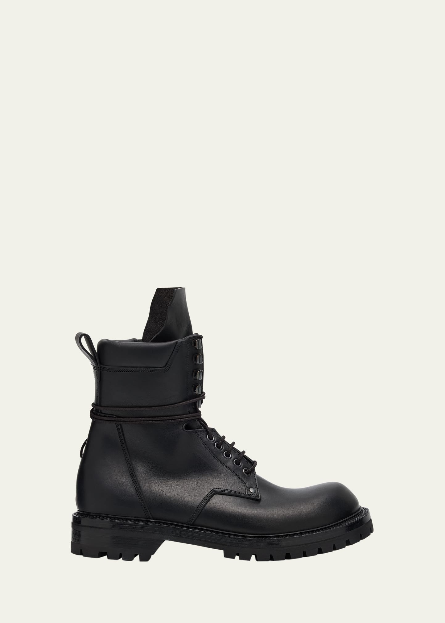 Men's Army Low Leather Lace-Up Boots - 1