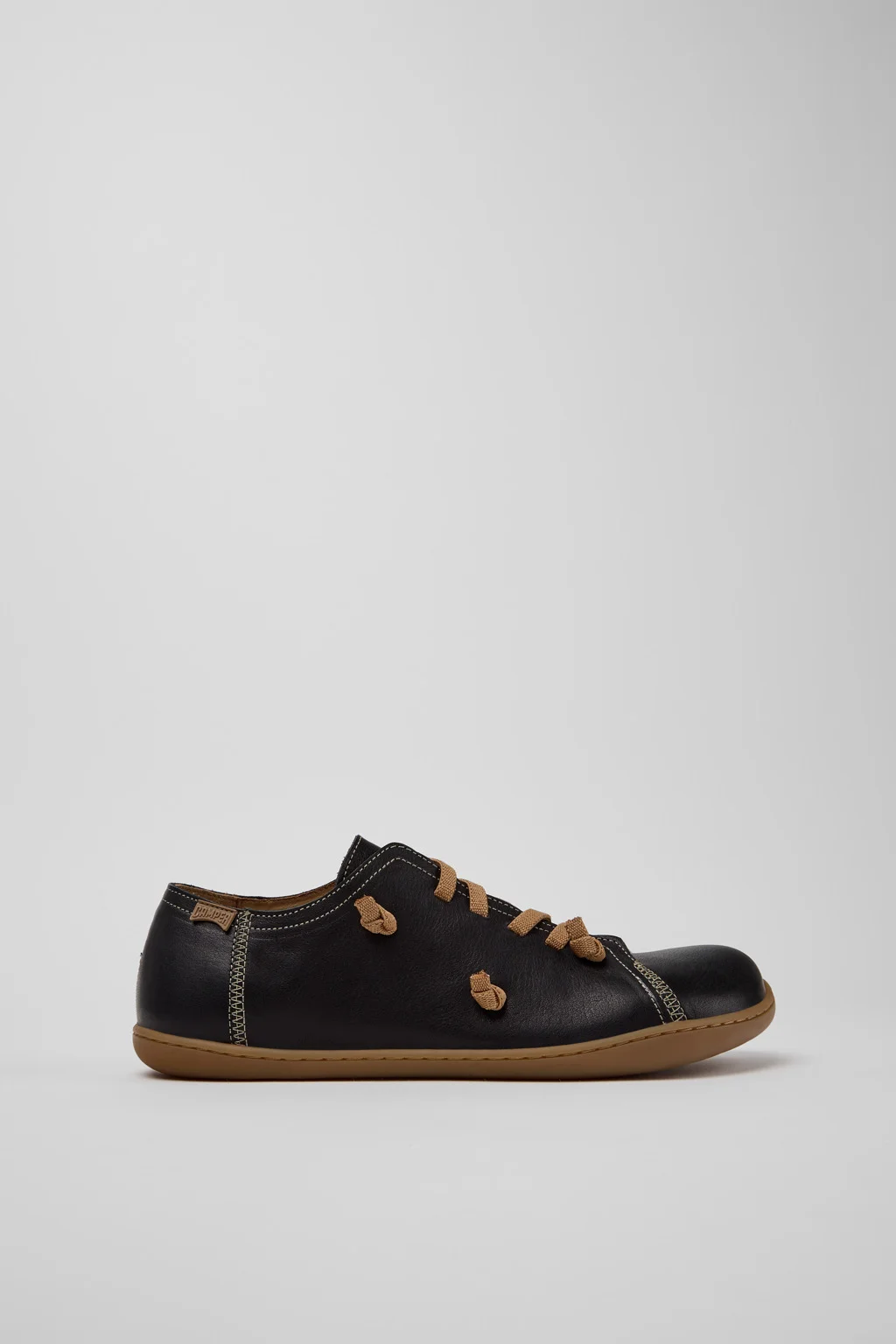 Twins Black Leather Shoes for Men. - 1