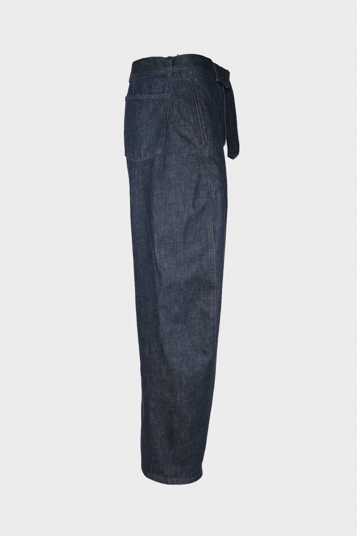 Twisted Belted Pants - Denim Indigo - 2