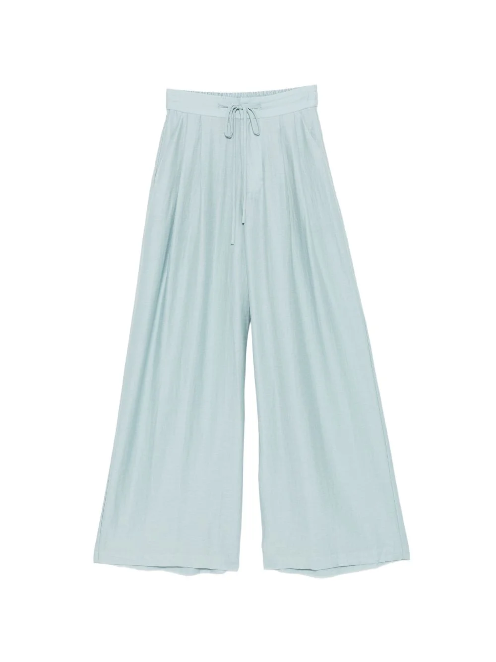 drawstring wide-leg trousers - 1