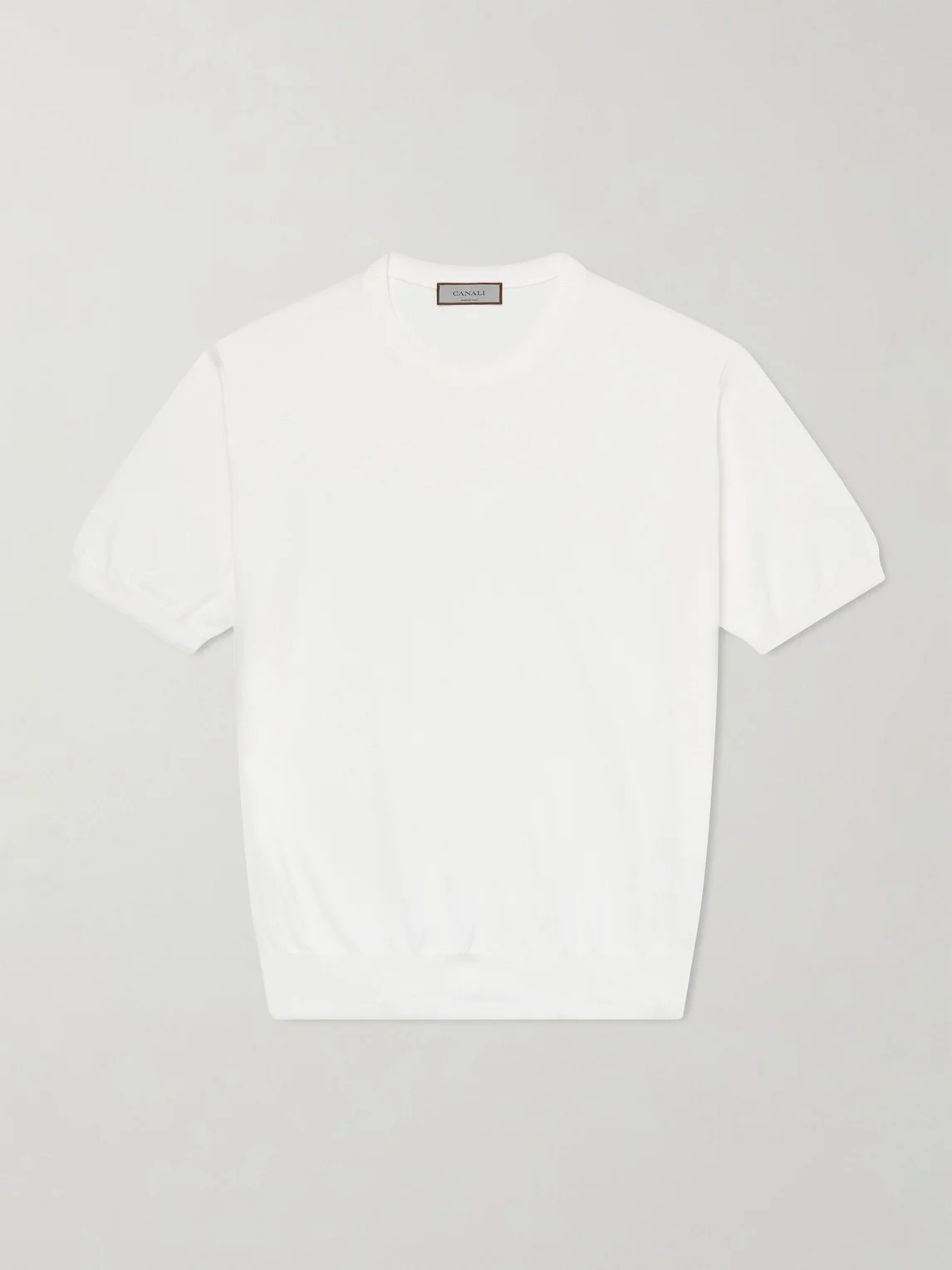 Knitted Cotton T-Shirt - 1