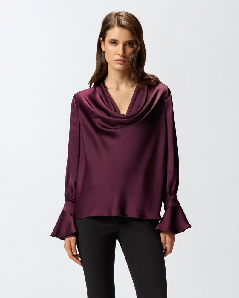 RELAXED-FIT SATIN BLOUSE 3