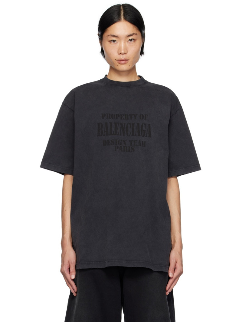 Gray Printed T-Shirt - 1