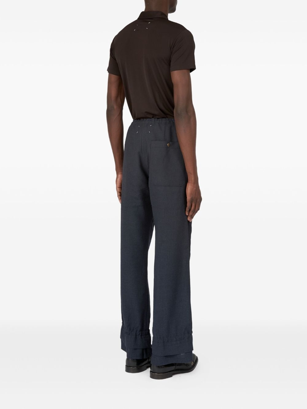 drawstring-ankle trousers - 4