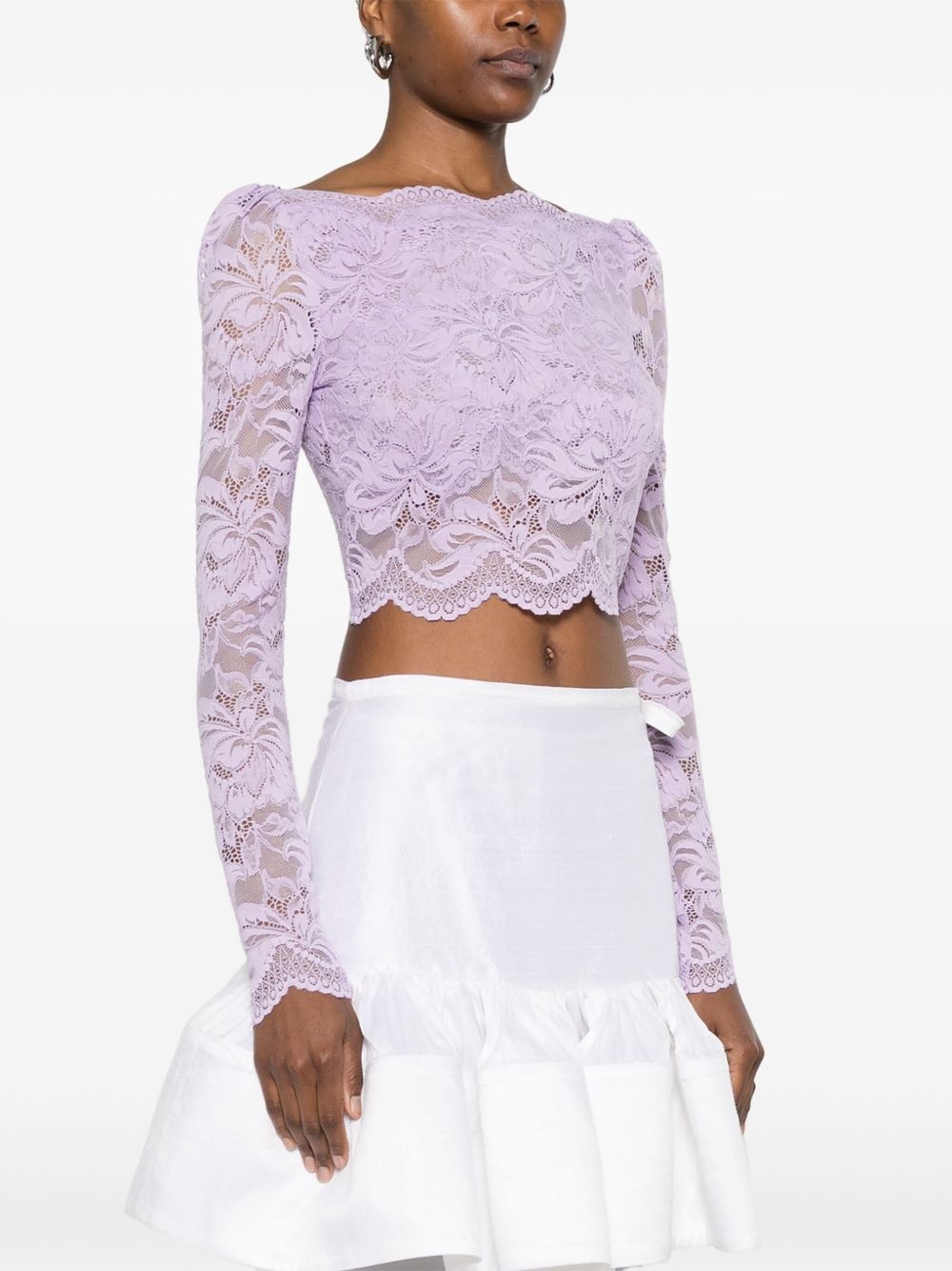 lace crop top - 3