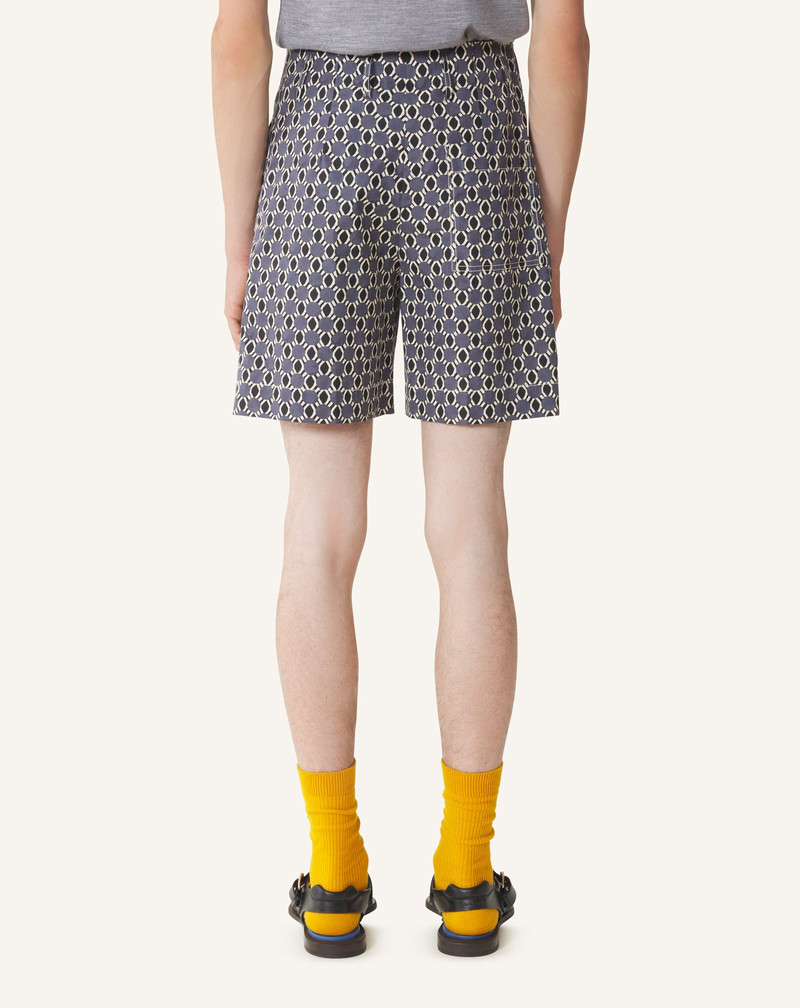 PRINTED COTTON SHORTS 4