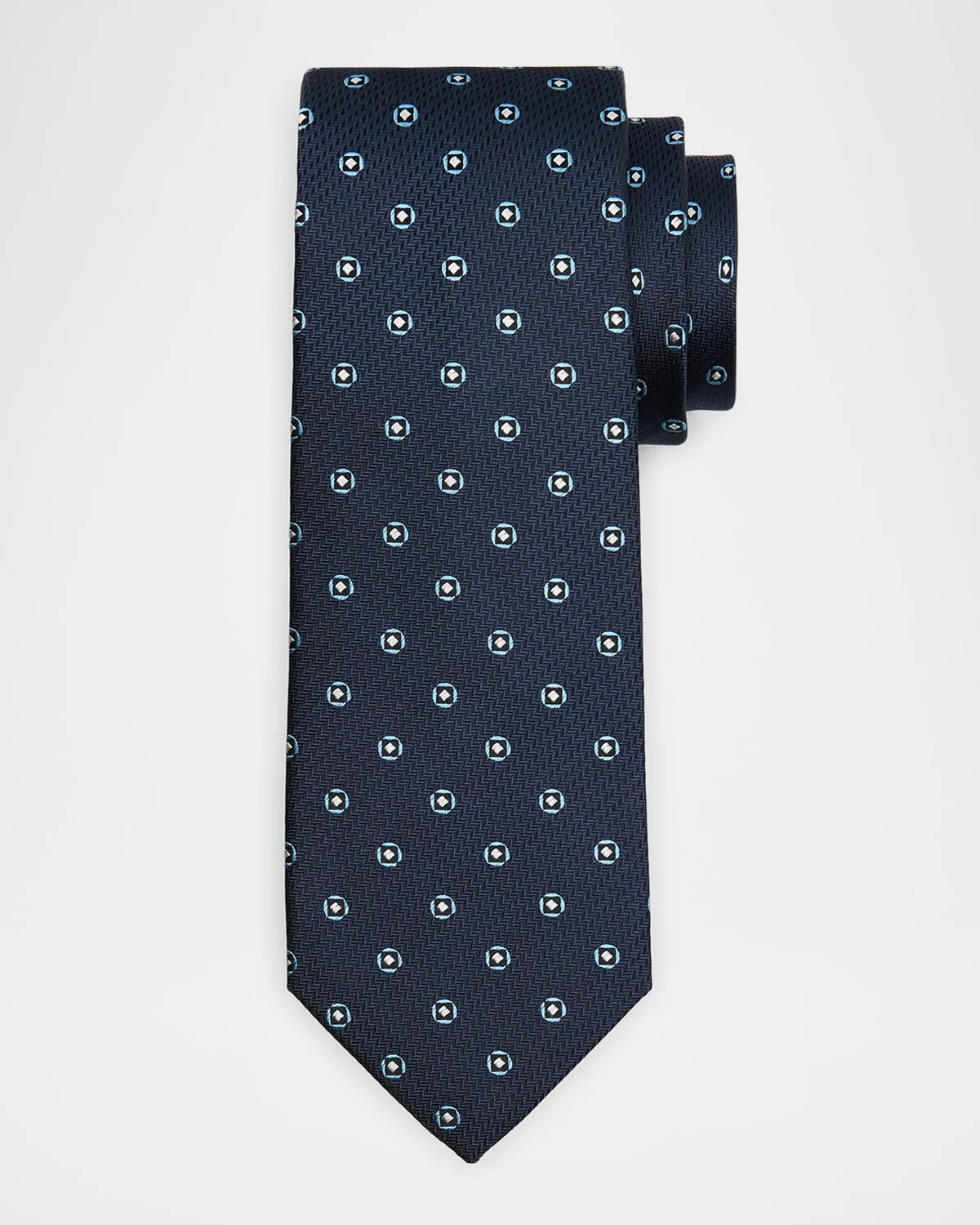 Men's Medallion Silk Tie - 1