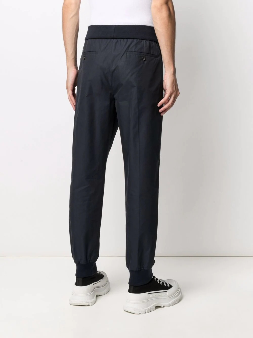 tapered elasticated trousers - 4