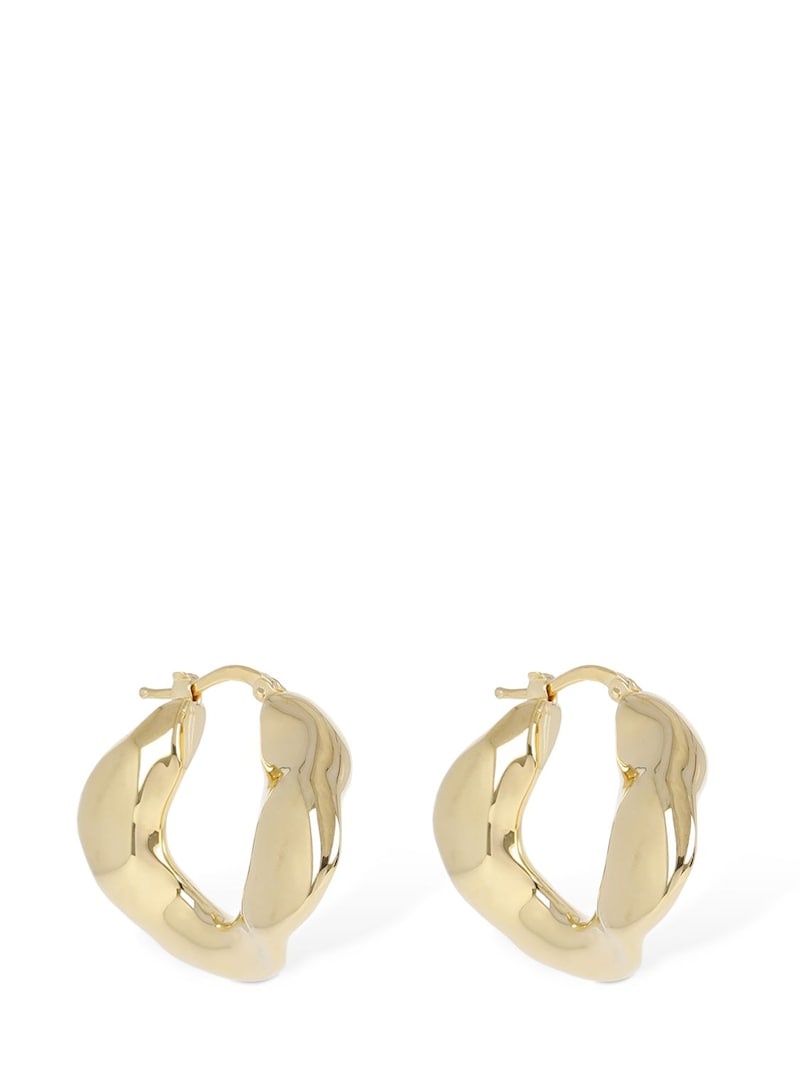 Waved hoop earrings 3