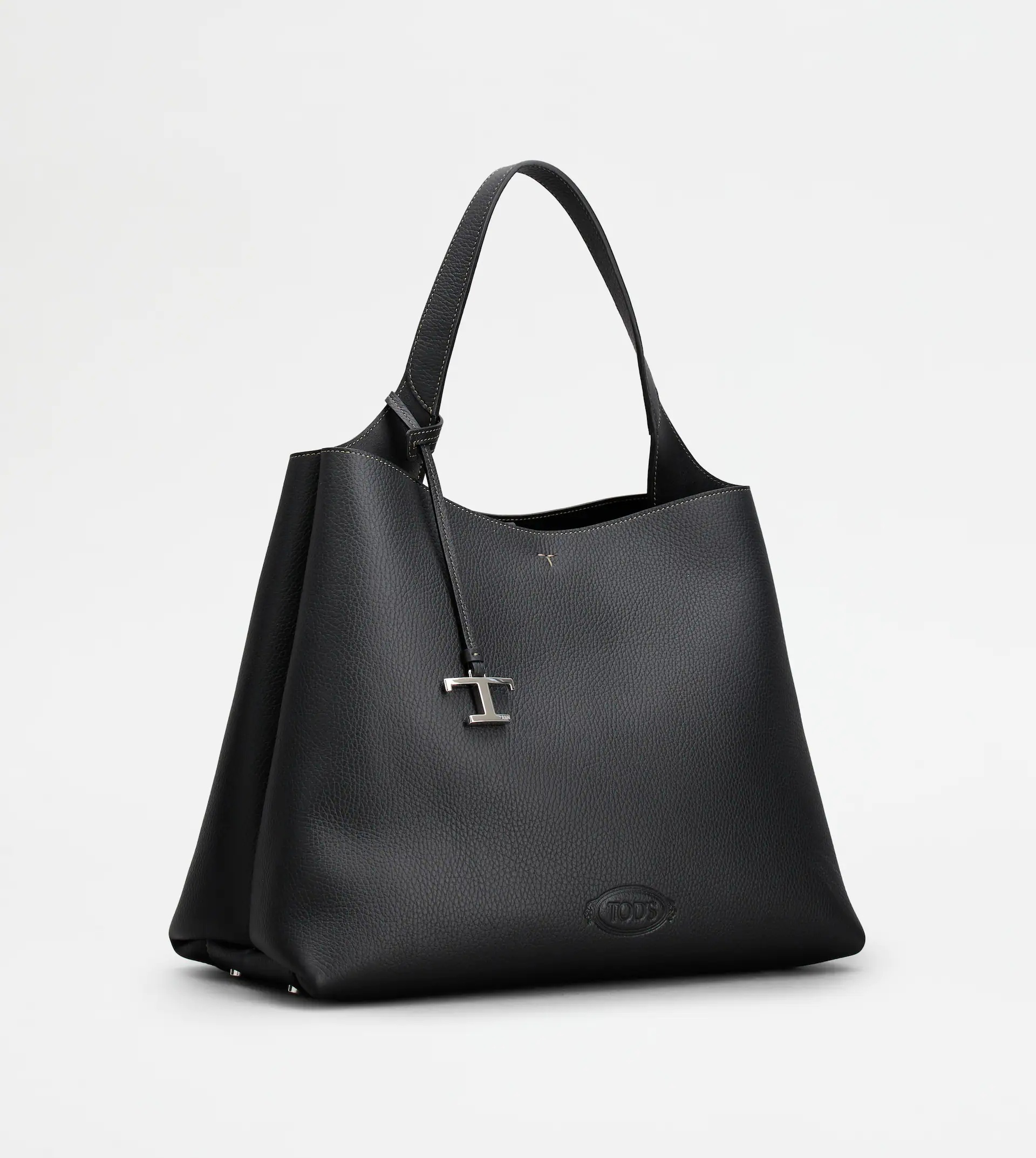 TOD'S BAG IN LEATHER MEDIUM - BLACK - 2