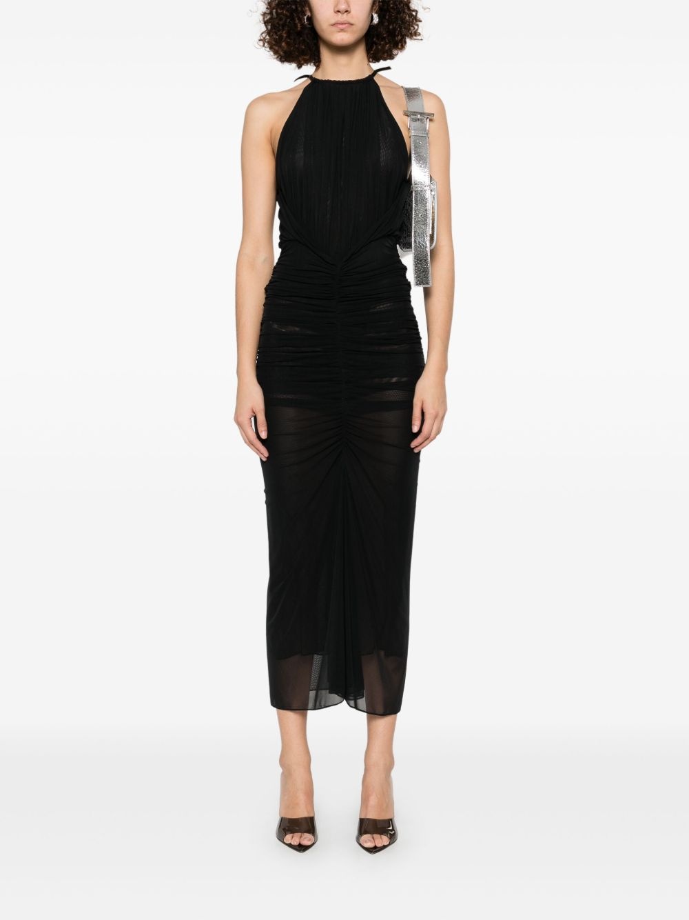 ruched maxi dress - 2