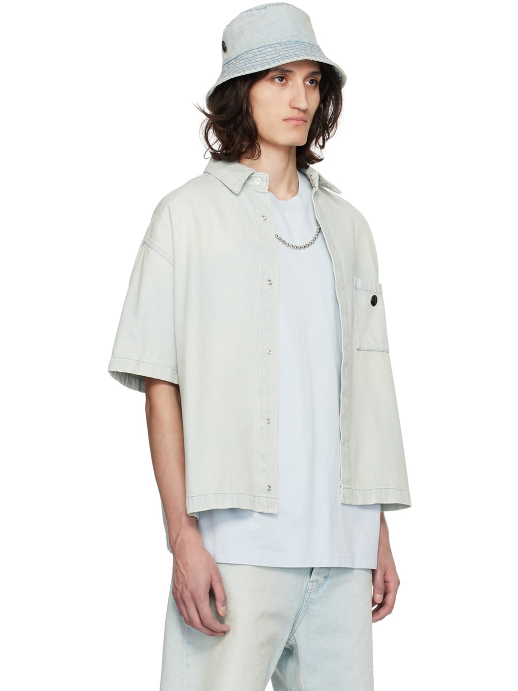 Blue Hardware Denim Shirt - 2