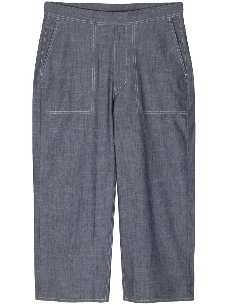 straight-leg cotton trousers 1
