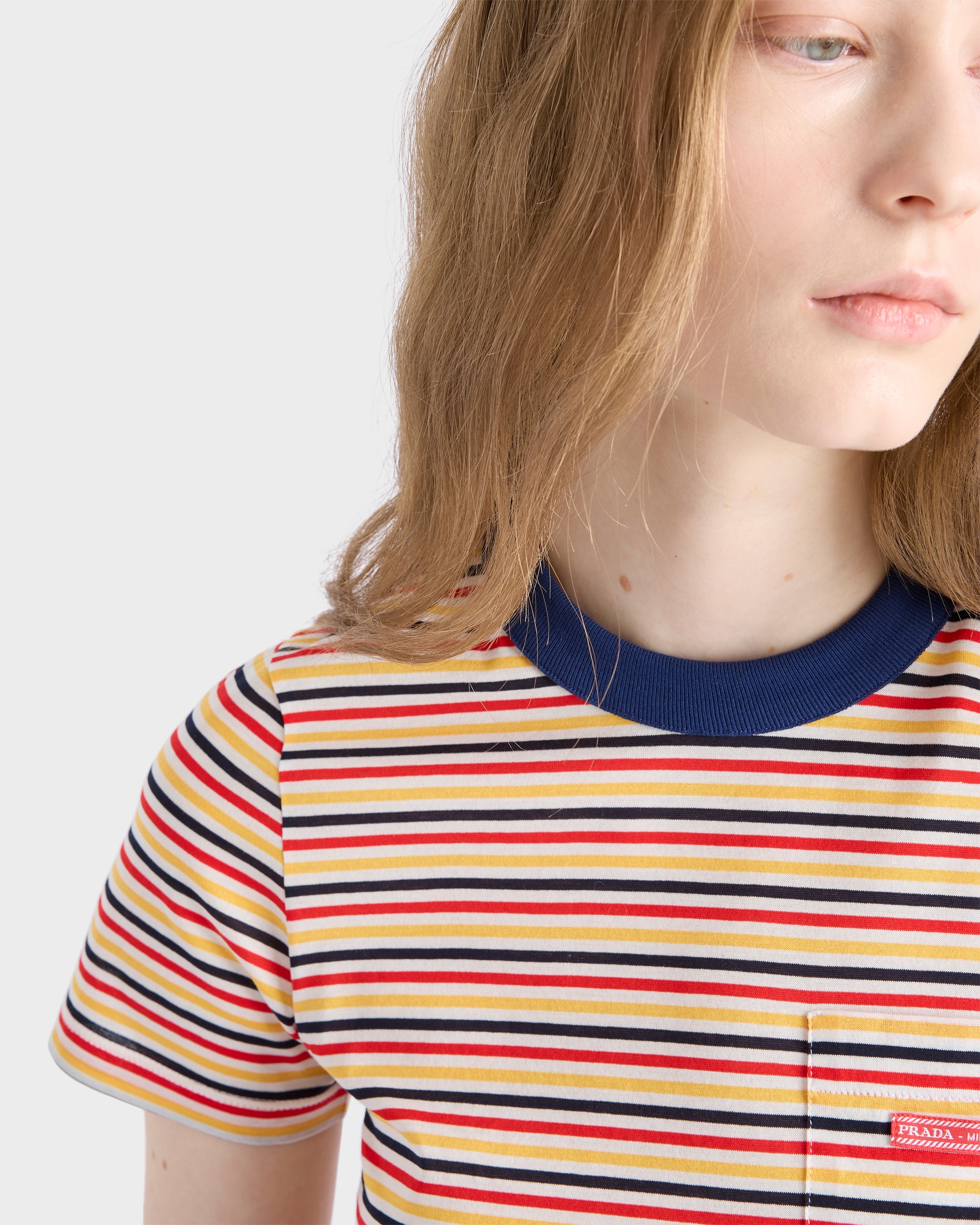 Striped lisle cotton T-shirt - 4
