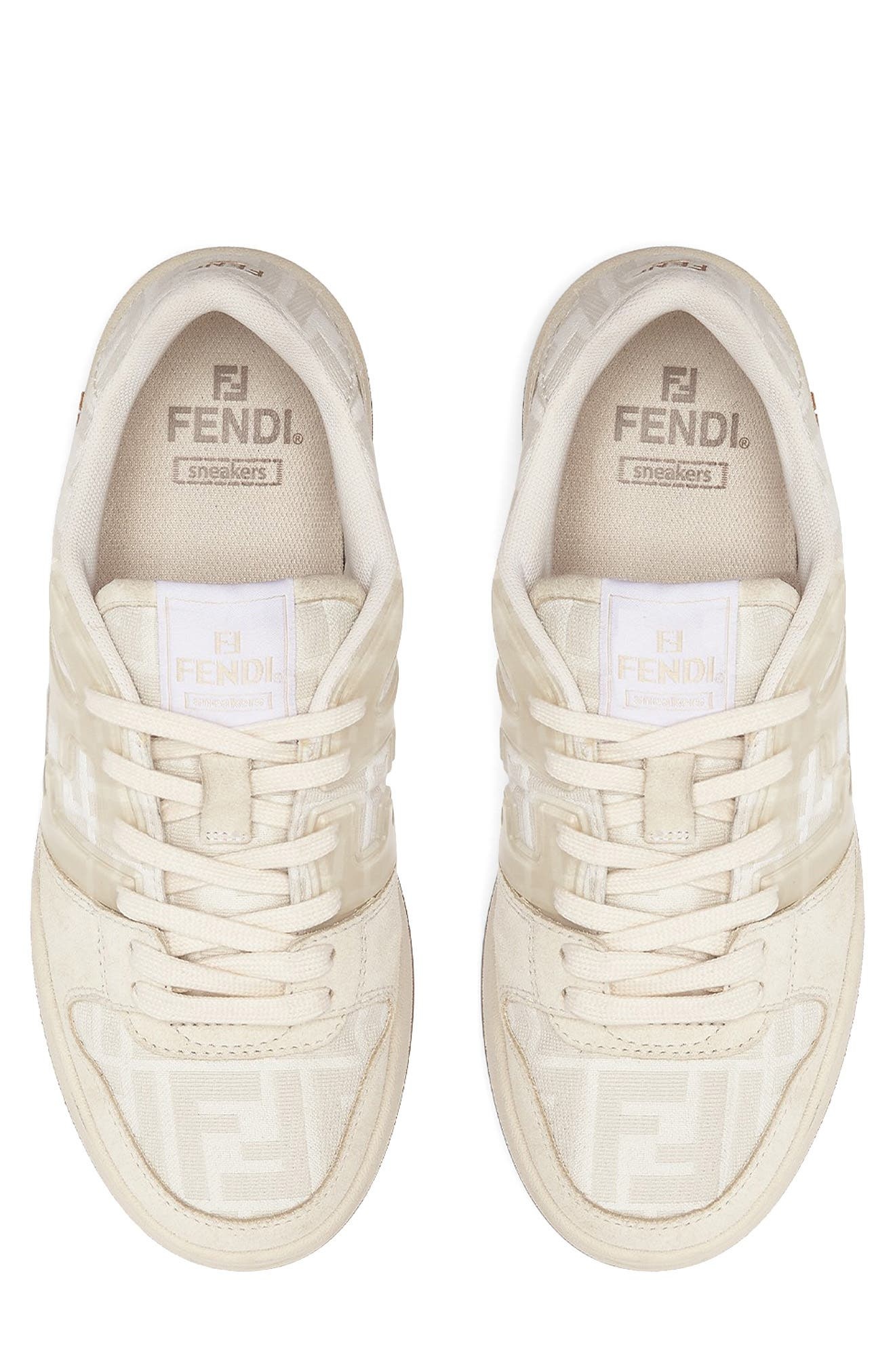 Fendi FF Match Sneaker in Granite/Avorio Tortoise at Nordstrom - 3