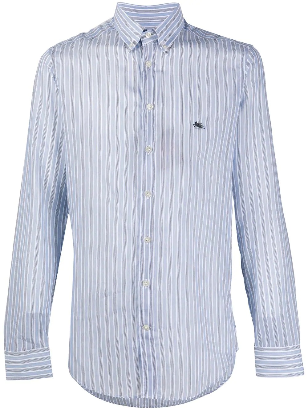 striped logo shirt - 1