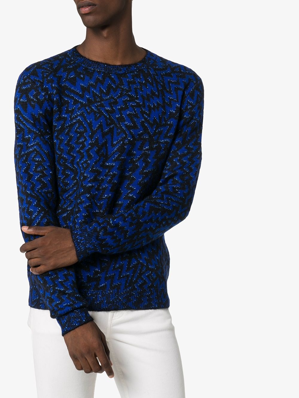 Eclaire zig-zag jacquard sweater - 3