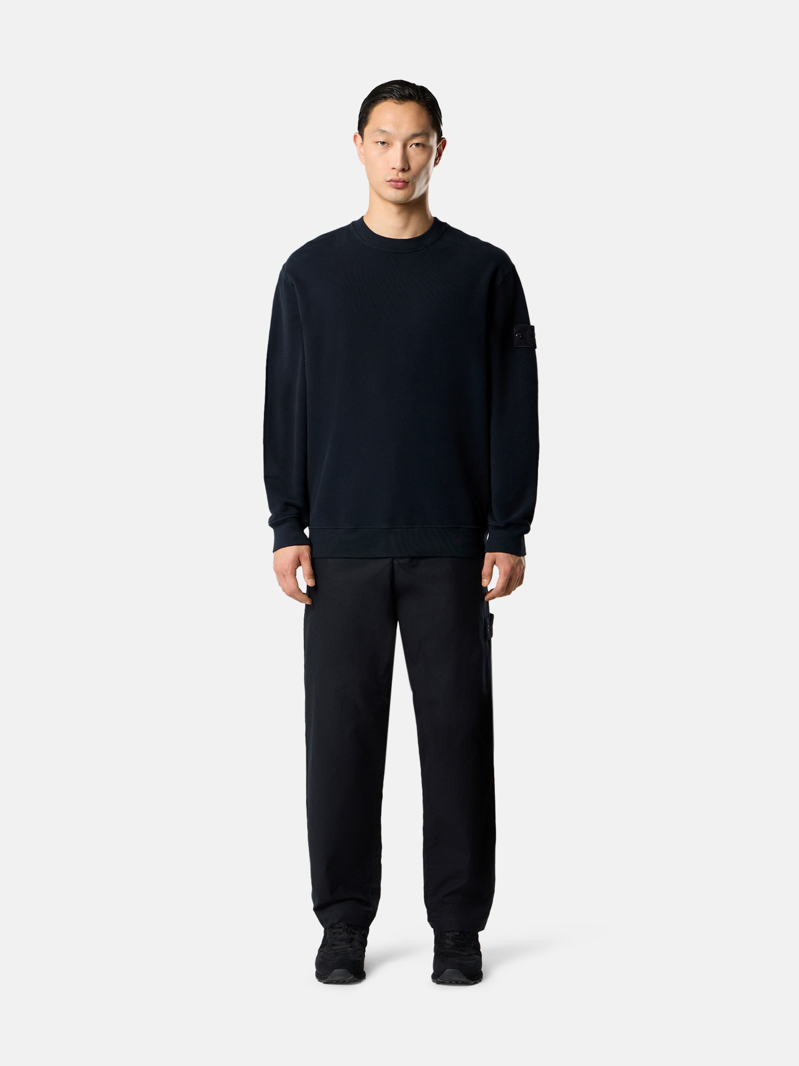 6100069 STRETCH COTTON FLEECE_STONE ISLAND GHOST - 2
