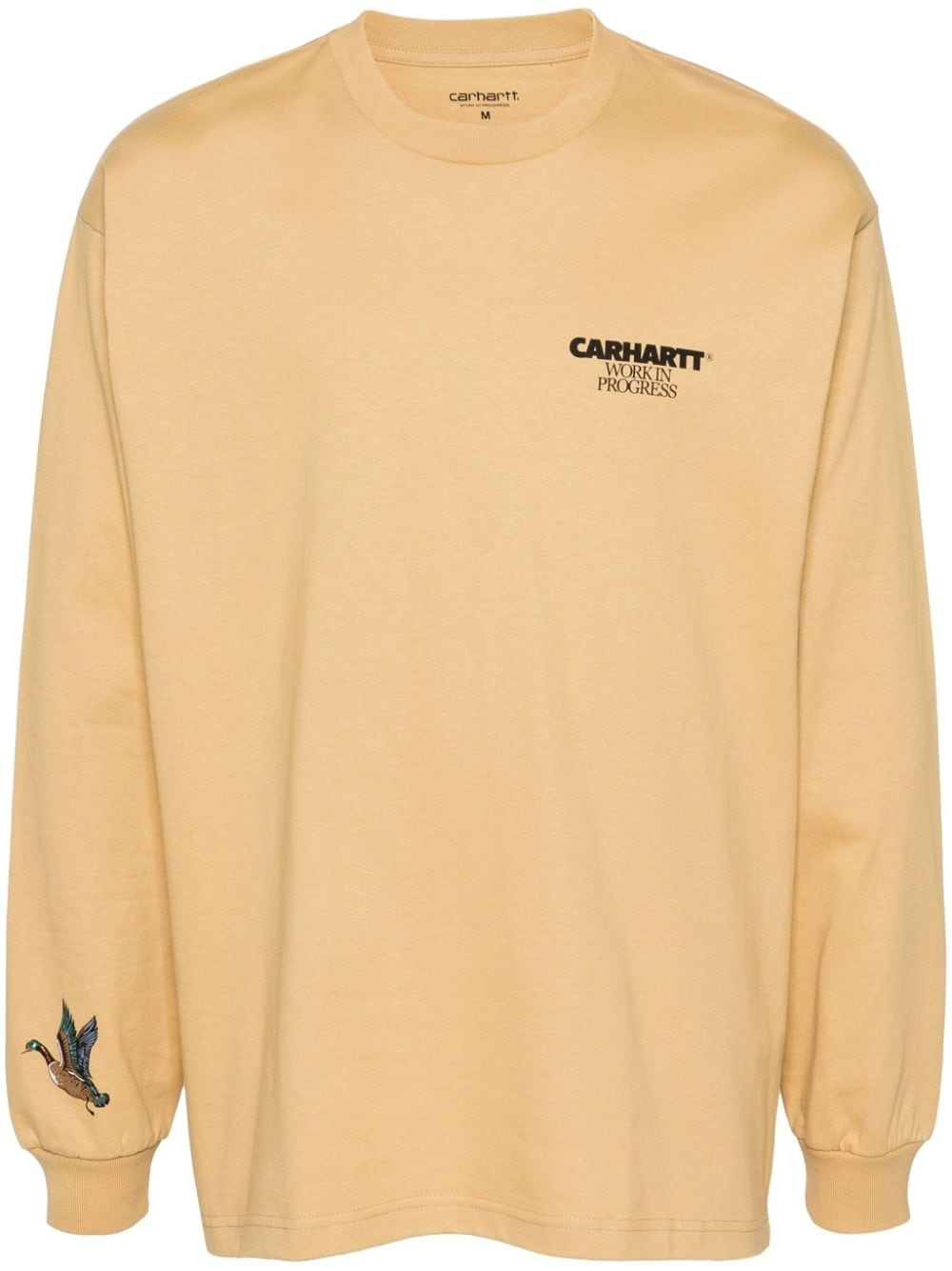 L/S Ducks logo-print T-shirt - 1