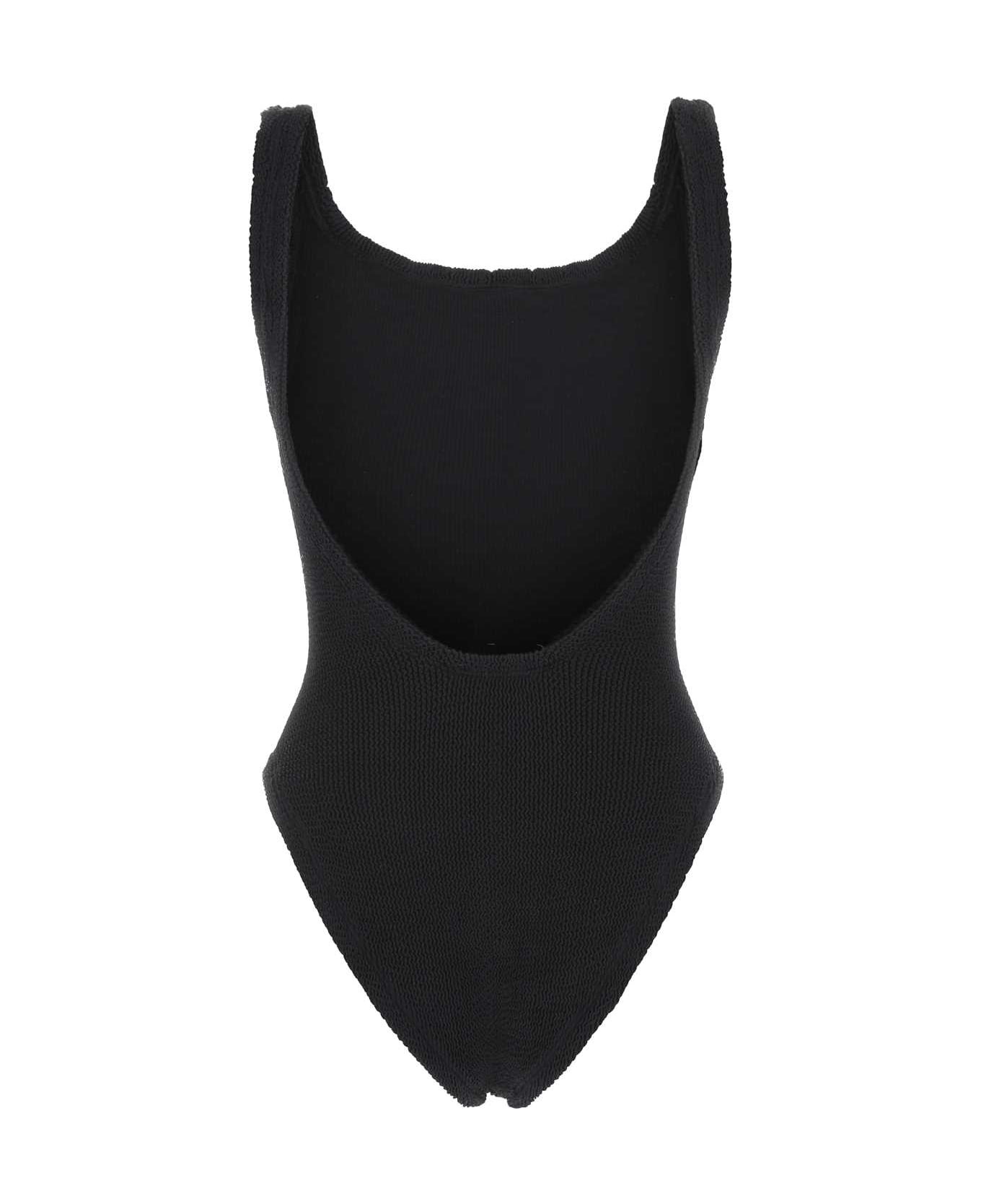 Black Stretch Nylon Swimsuit - 2
