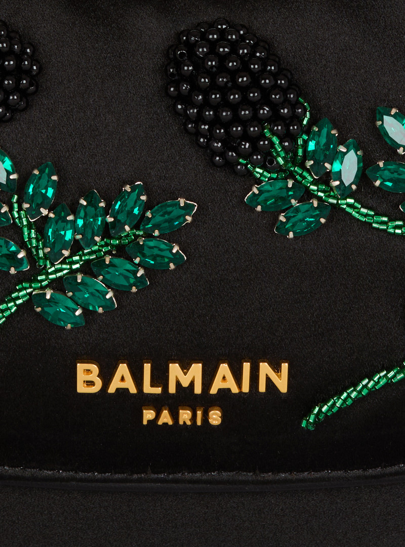 Small Jolie Madame bag in Blackberry-embroidered satin 7