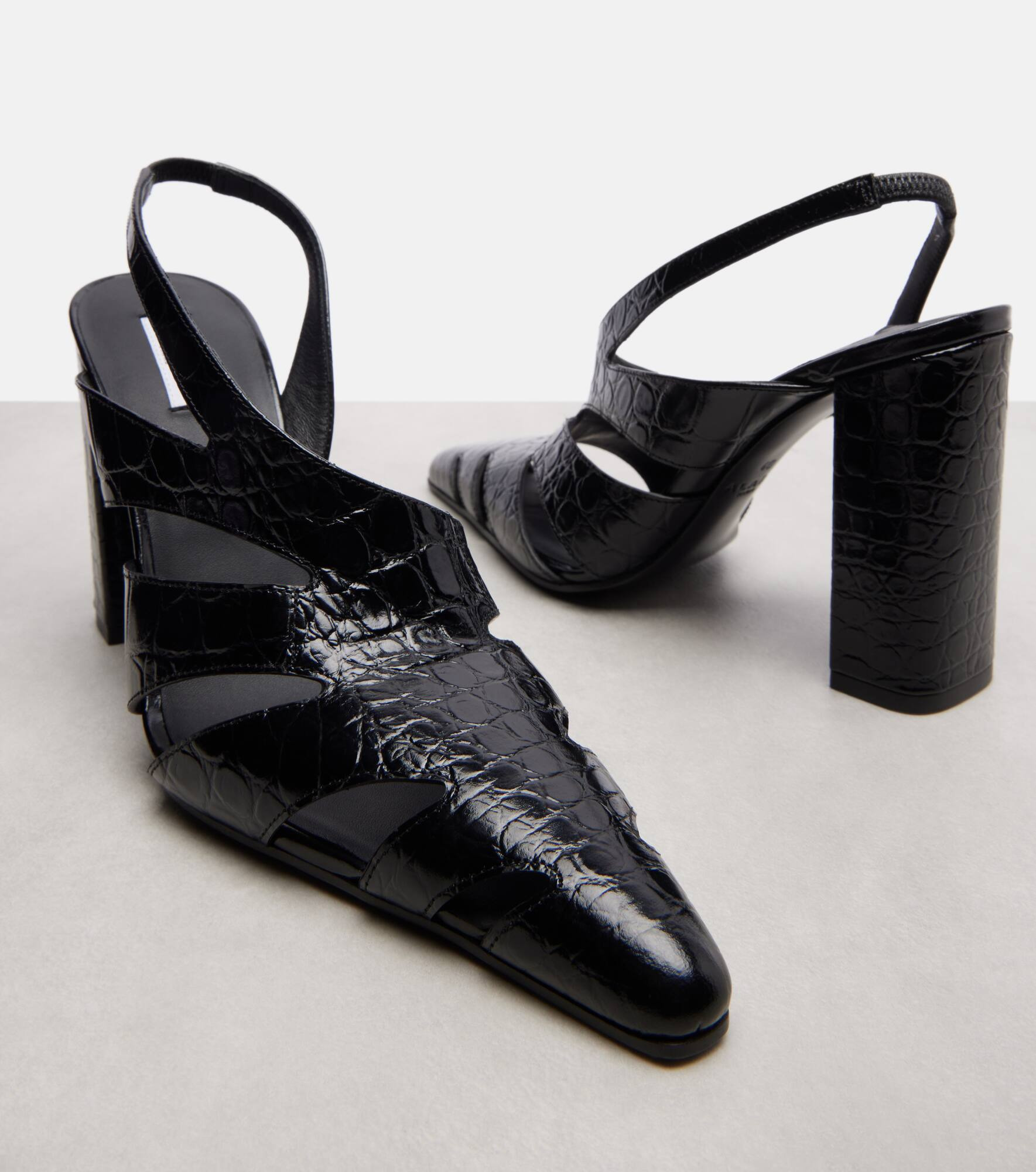 Cut Out 90 leather slingback pumps - 5