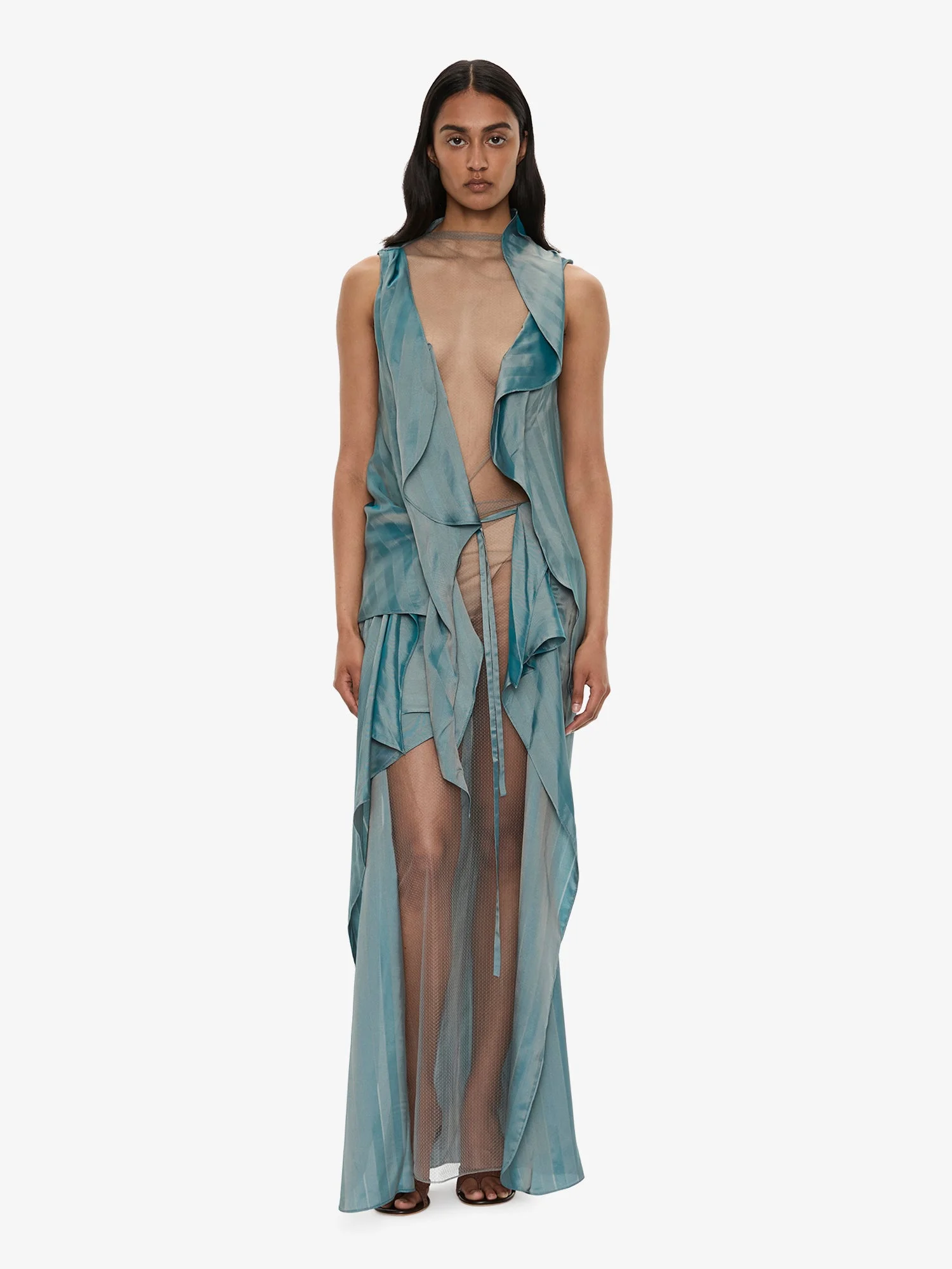 Kacere Towel Drape Column Skirt - 1