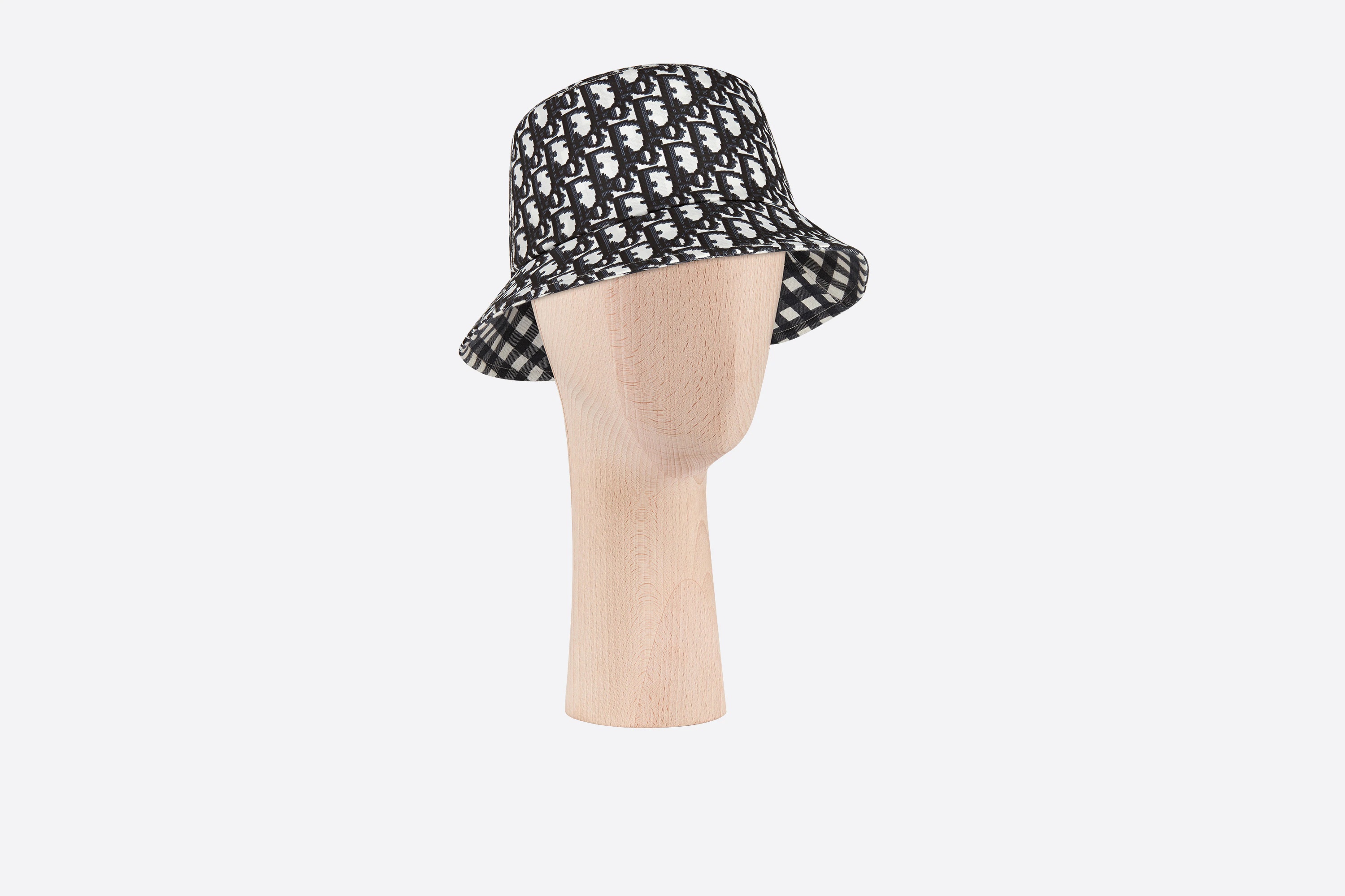 Reversible D-Little Vichy Small Brim Bucket Hat - 5