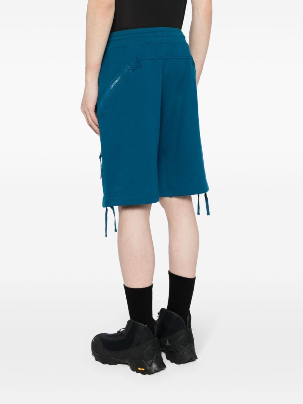 Lens-detail cotton shorts - 4