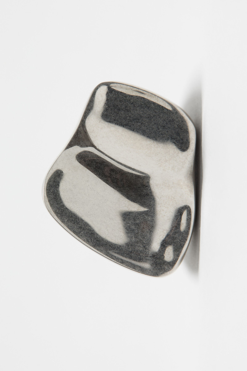 Brass croco scale ring - Silver 3