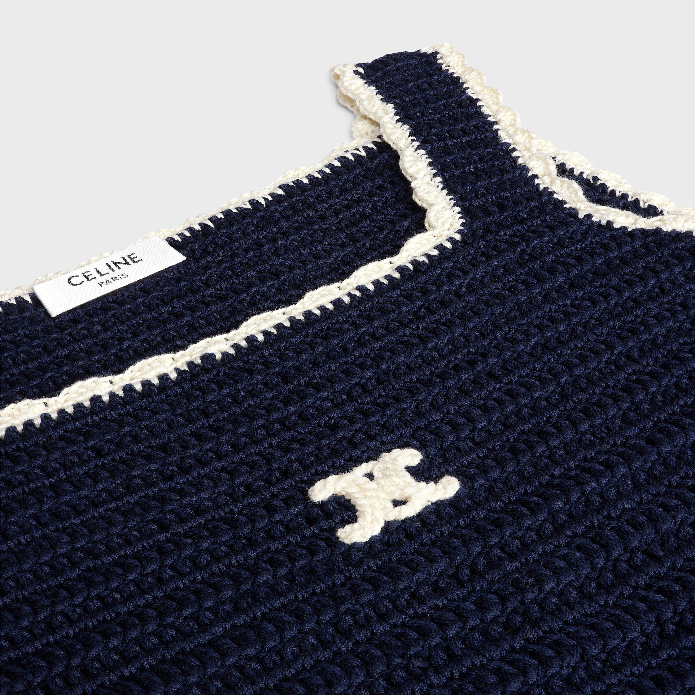 mini dress IN crocheted cotton - 3
