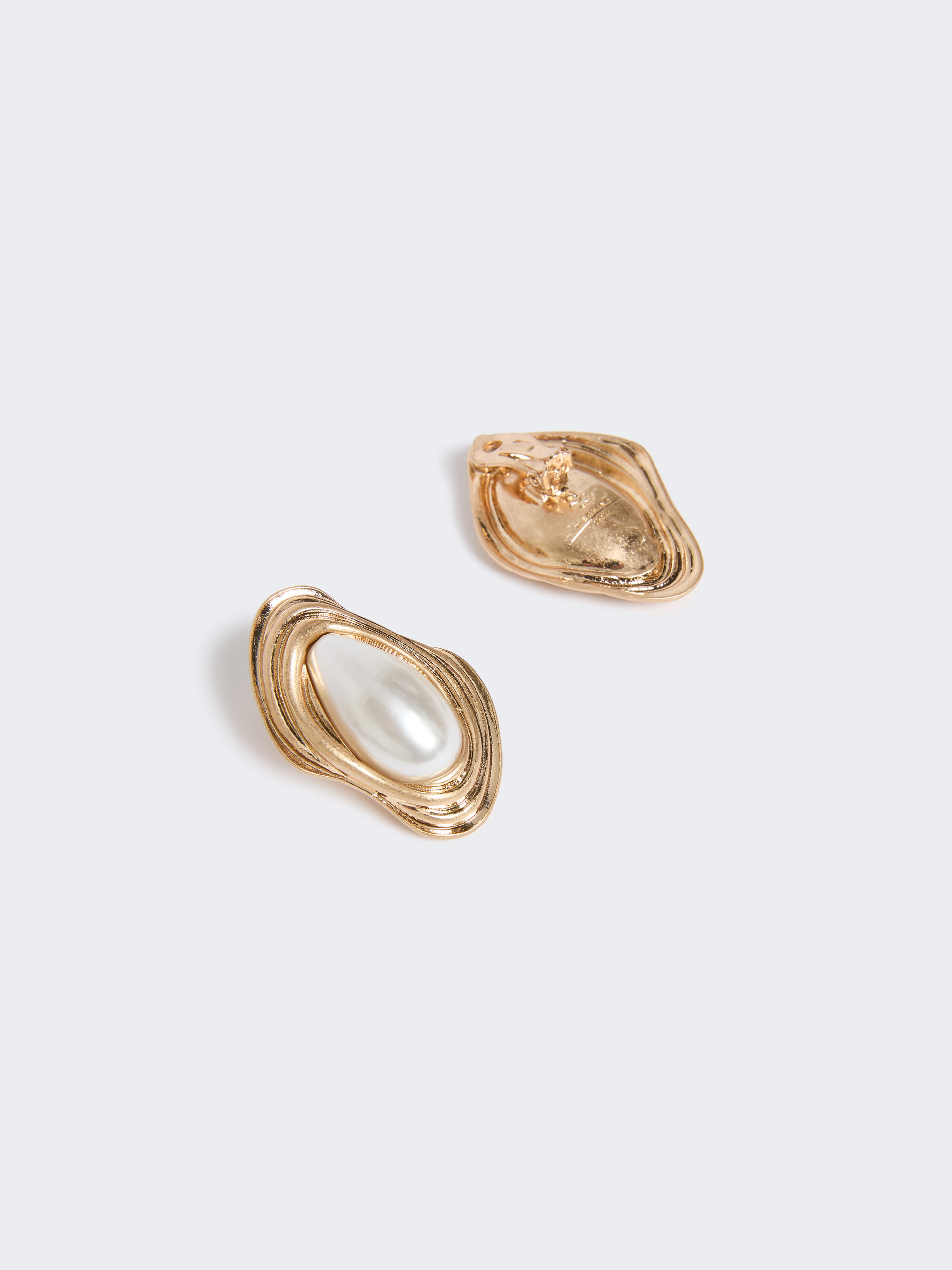 SAVA Pearl and rhinestone earrings - 2