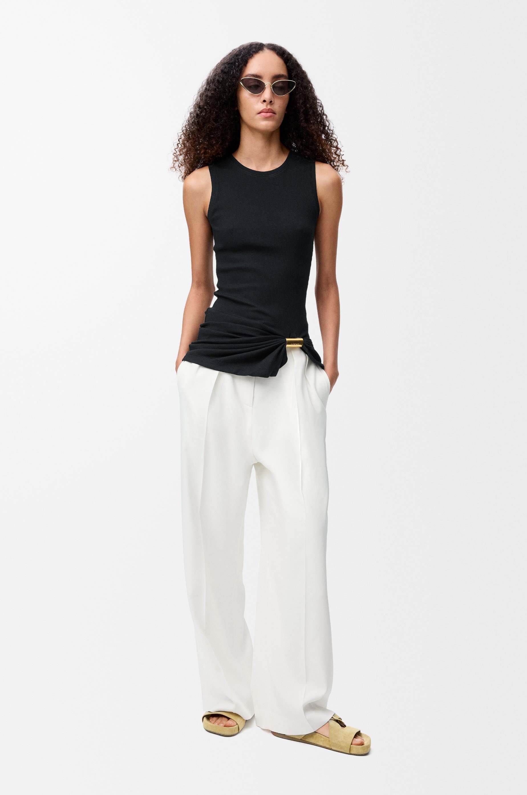 Trousers in stretch viscose blend - 2