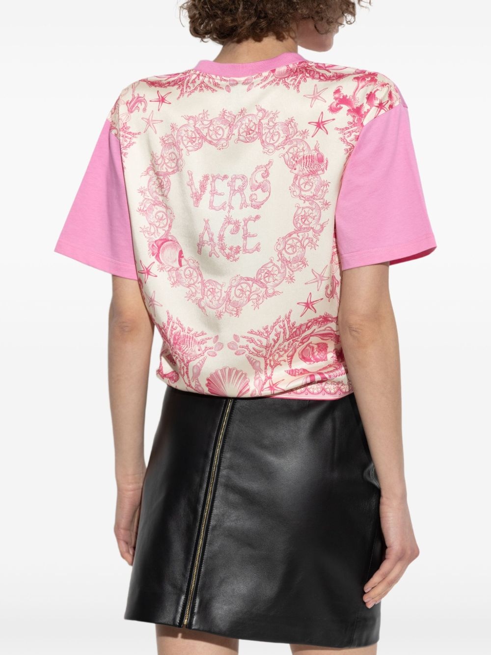 cotton gathered T-shirt - 4
