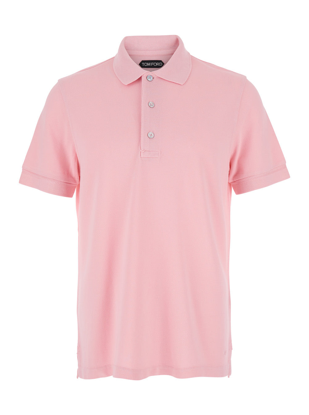 Tom Ford Men Pimk Short-Sleeves Polo In Cotton Piquet Jersey Man - 1