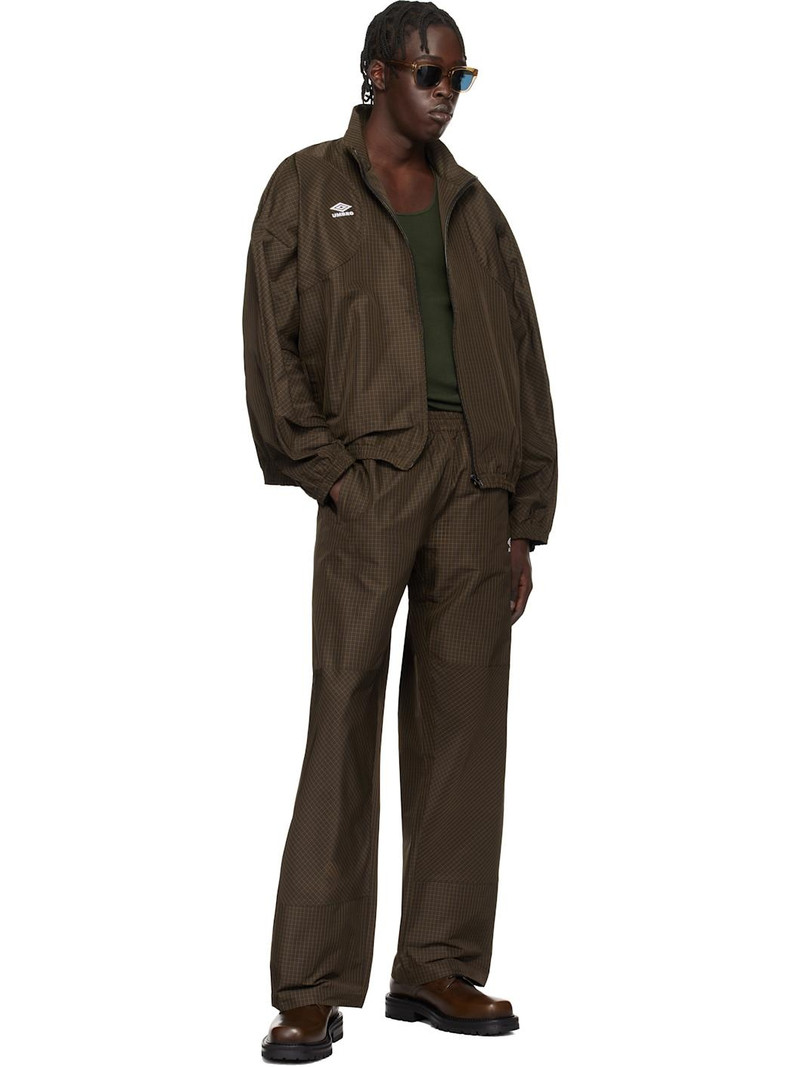 umbro Brown Mini Check Double Knee Trousers outlook
