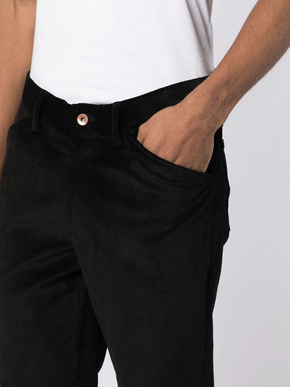 mid-rise straight-leg trousers - 5